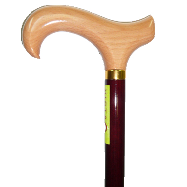 30203 Derby Wood Handle Walking Stick/Two-Tone Color