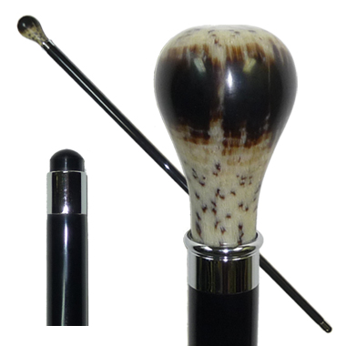 20812 Imitated Horn Stick with Bulb Shaped Handle