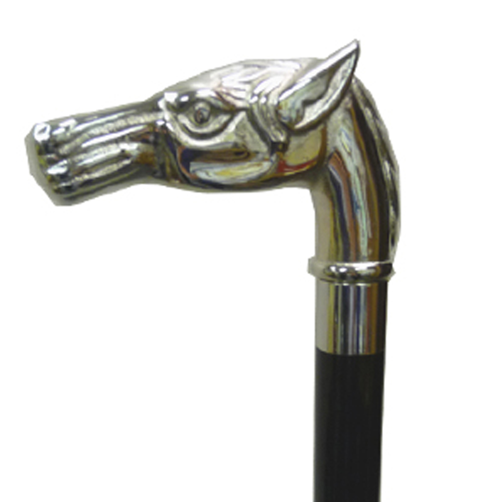 50404S Silver Horse Brass Stick