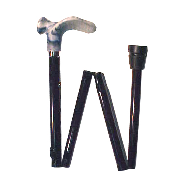 AL-023 "Contour" Right Adjustable Folding Stick/Gray