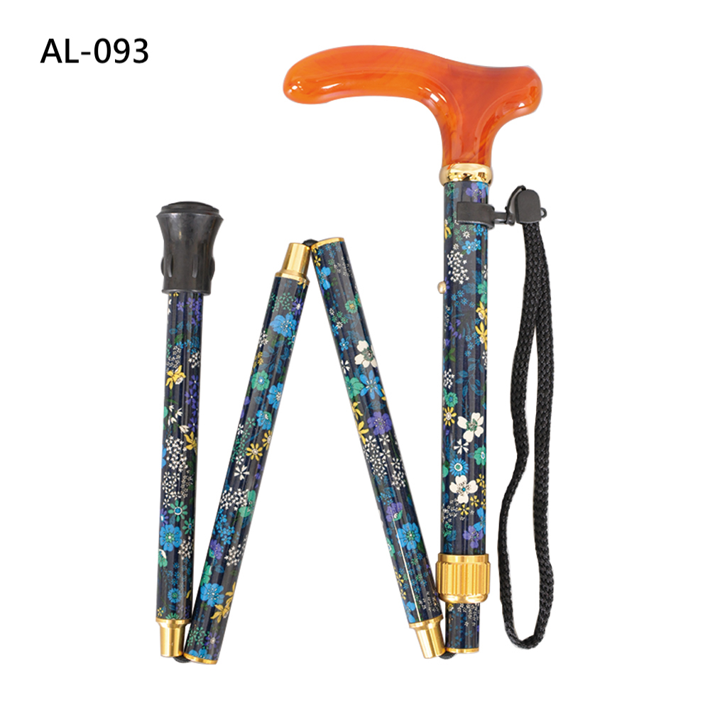 AL-093 Adjustable Slim Folding Stick/Fabric/Acrylic Handle