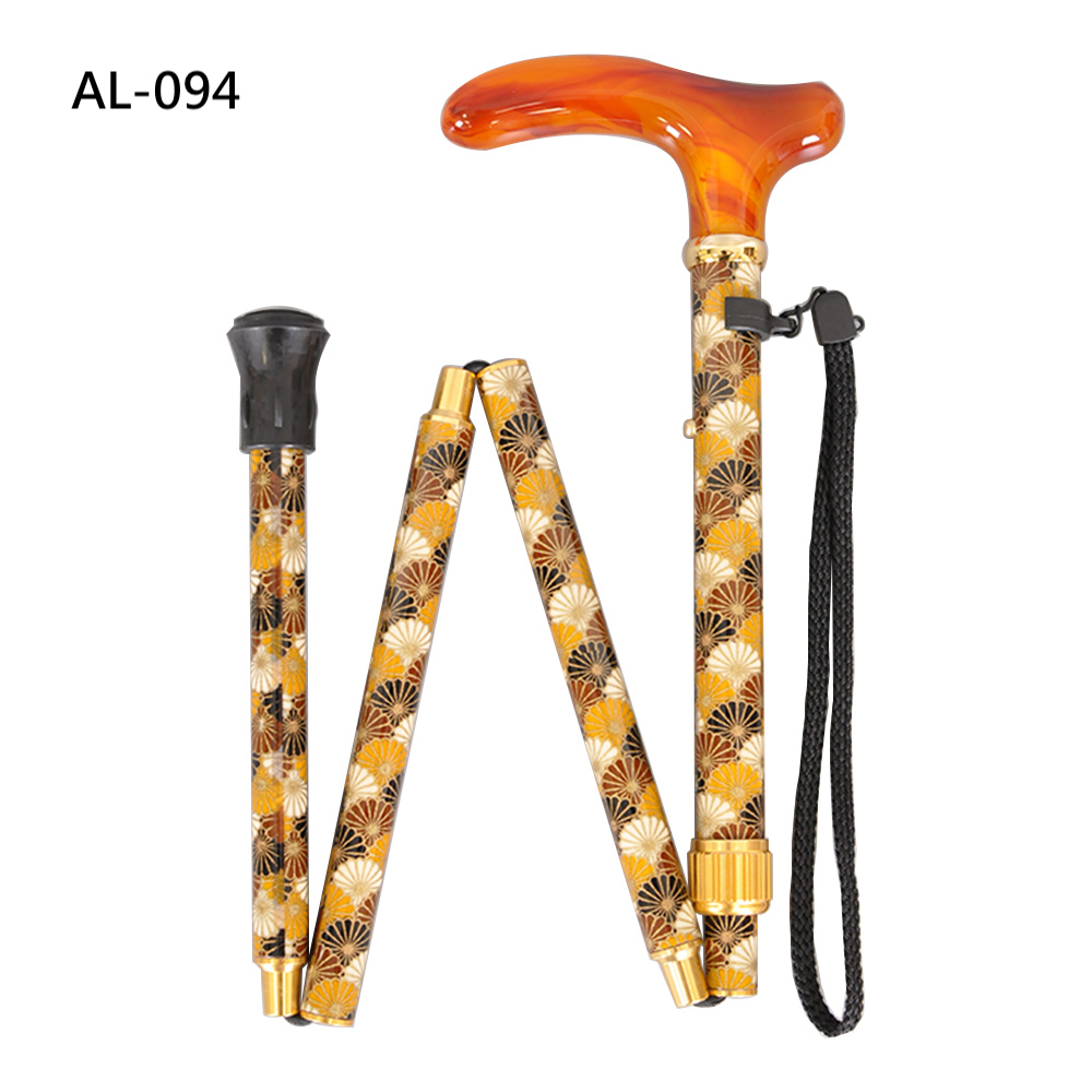 AL-094 Adjustable Slim Folding Stick/Fabric/Acrylic Handle