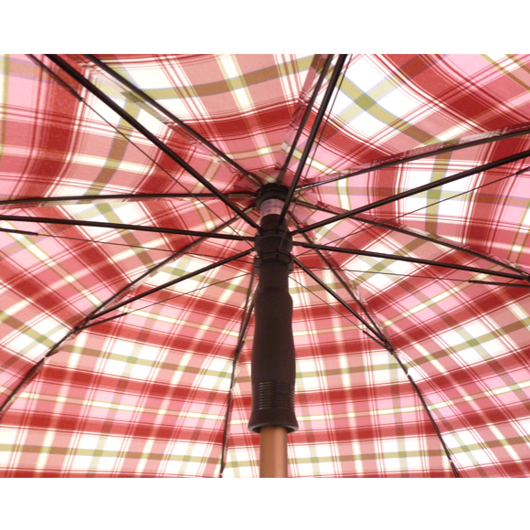 95004 Umbrella Stick/ Pink Plaid