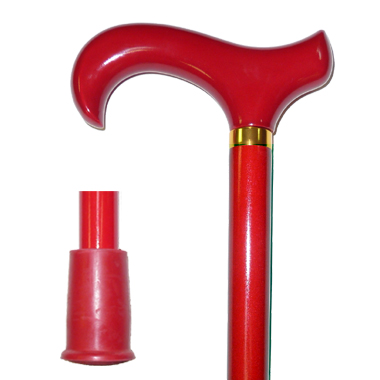 30205R Derby Wood Stick with Red Color - Click Image to Close