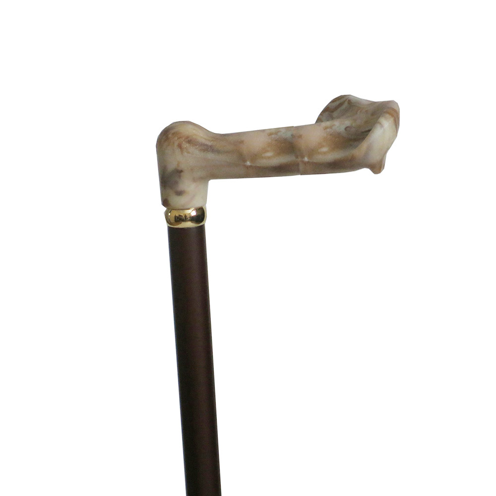 30216 Left Marblized Palm Grip Handle Wood Stick - Click Image to Close