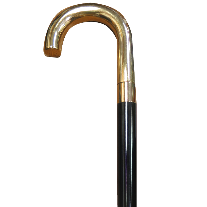 40107G Gold Crooked Brass Stick - Click Image to Close