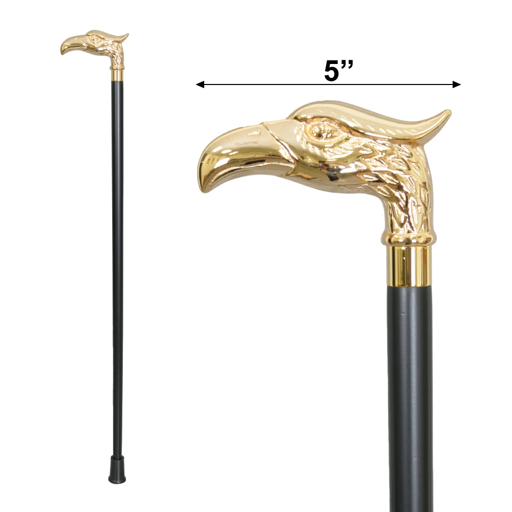 50406G Gold Eagle Brass Stick - Click Image to Close