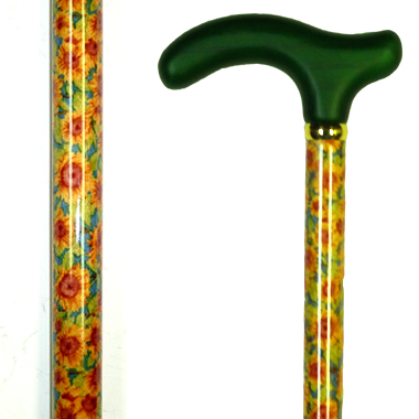 60207 Floral Wood Stick/Sunflower - Click Image to Close