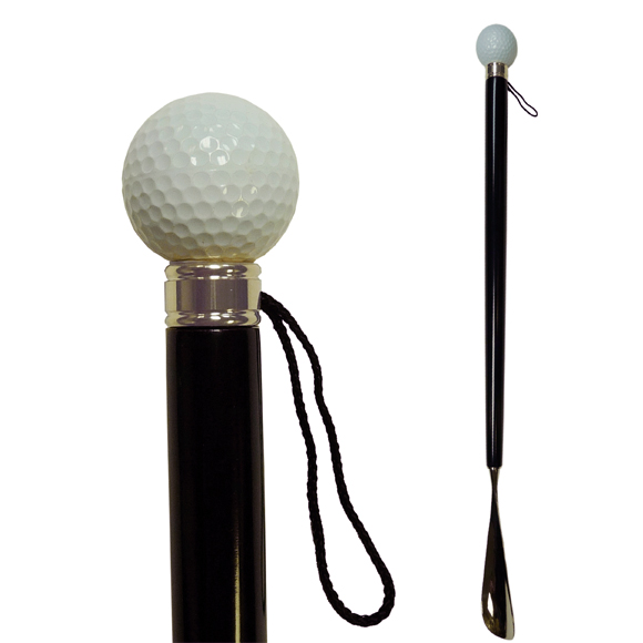 70207 GOLF BALL SHOEHORN/ SILVER - Click Image to Close
