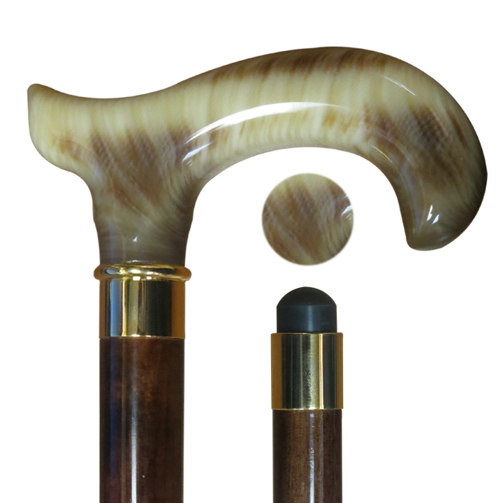 70418 High Fashion Simulated Ox Horn Derby Stick - Click Image to Close