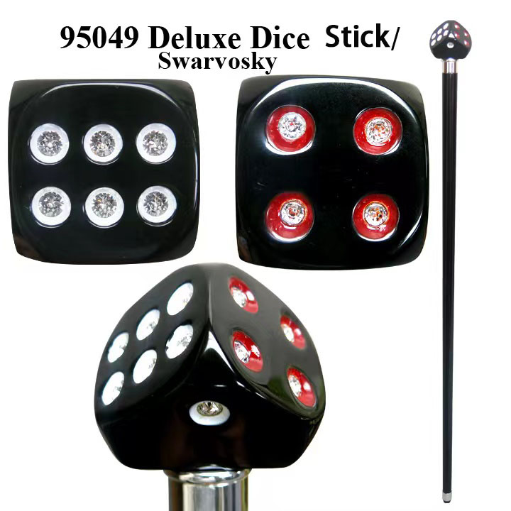 95049 DELUXE BLACK DICE STICK/ SWARVOSKY