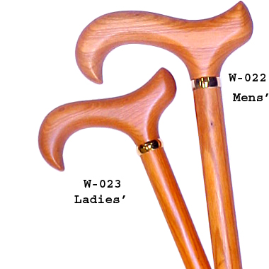 W-022 & W-023 Deluxe Men's/ Ladie's Derby Wood Stick
