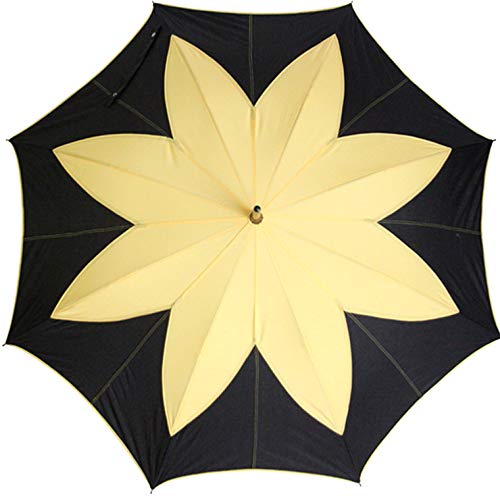 08019 PATCH FLOWER UMBRELLA/ YELLOW - Click Image to Close