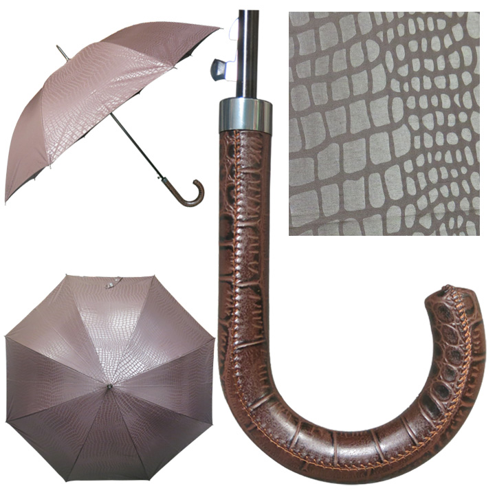 8020BN/ BROWN ALLIGATOR UMBRELLA