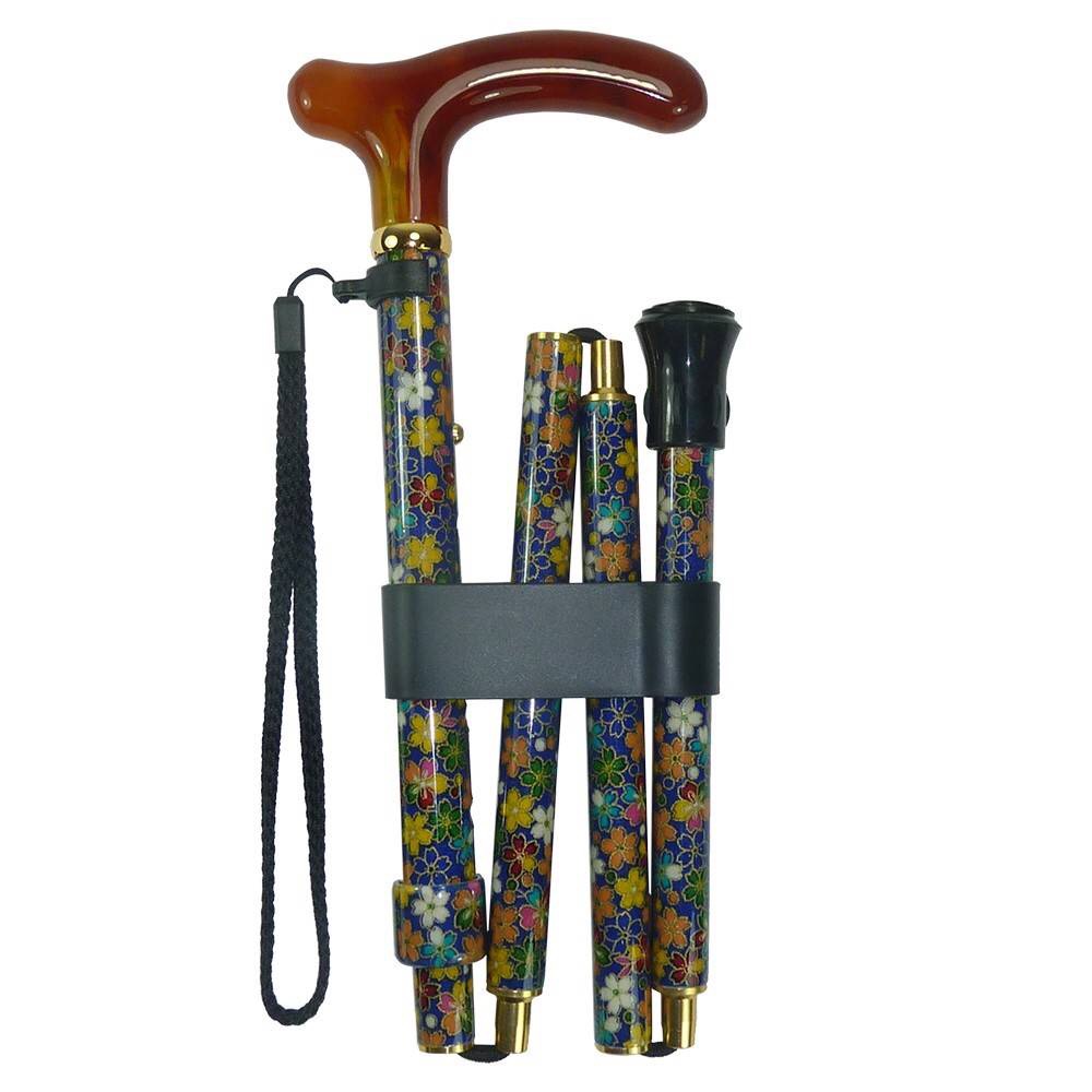 AL-092 Adjustable Slim Folding Stick/Fabric/Acrylic Handle